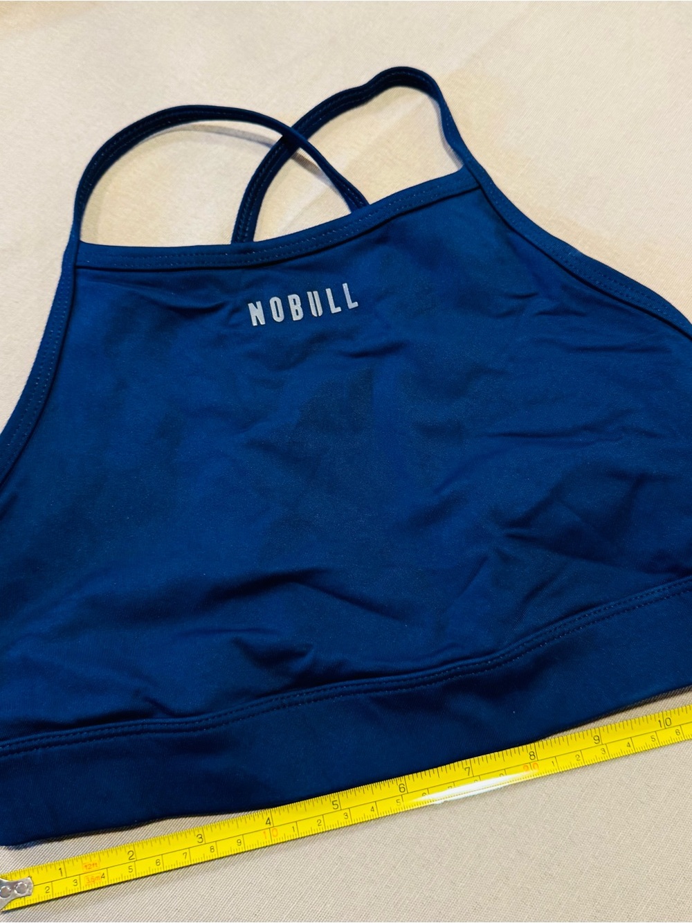 NOBULL Deep Blue Strappy Sports Bra